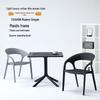 Waterproof Outdoor Rattan-Style Garden Chair with Backrest
