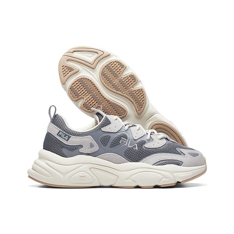 FILA Mars 1 Comfortable Versatile Shock Absorbing Breathable Low Top Casual Shoes Women sneaker Gray Brown White F52W242103FFD