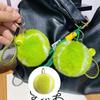 Tennis Keychain Cute Plush Ball School Bag Pendant Hanging Ornaments Key Accessories Keyring Tennis Fur Key Chain For Girl Gift