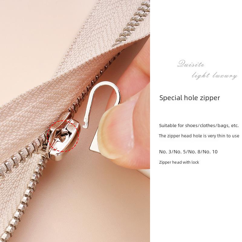 High-End Metal Detachable Zipper Head for Bags and Shoes