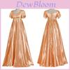 Elegant Vintage Victorian Empire Waist Regency Ball Gown Polyester Dress