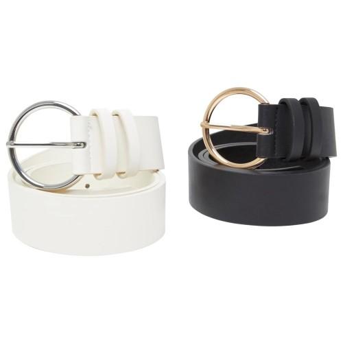 Urban Classics Basic PU Belt (Pack of 2)