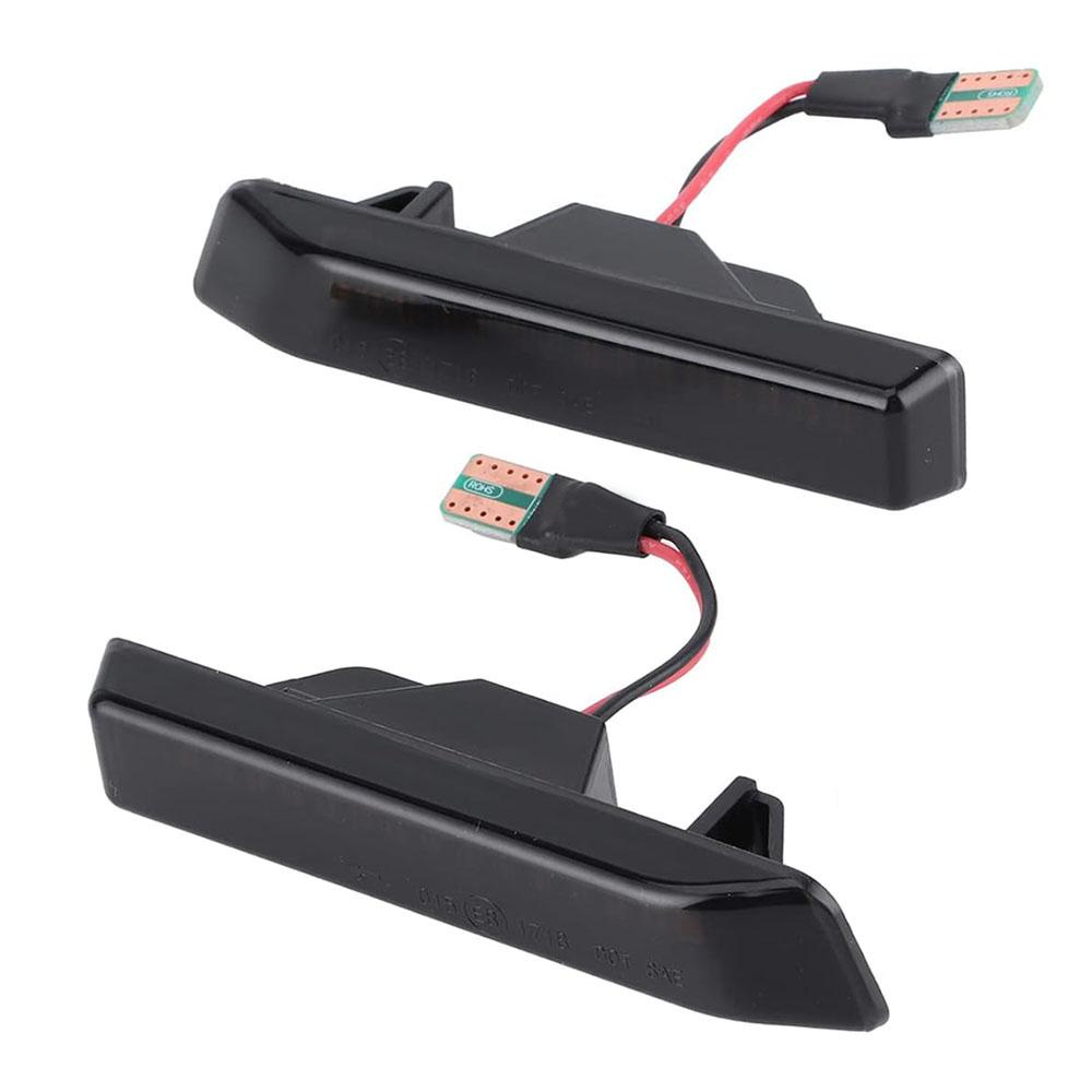 2x Sequential Smoked LED Side Marker Turn Signal Lights For BMW X5 E53 1999-2006