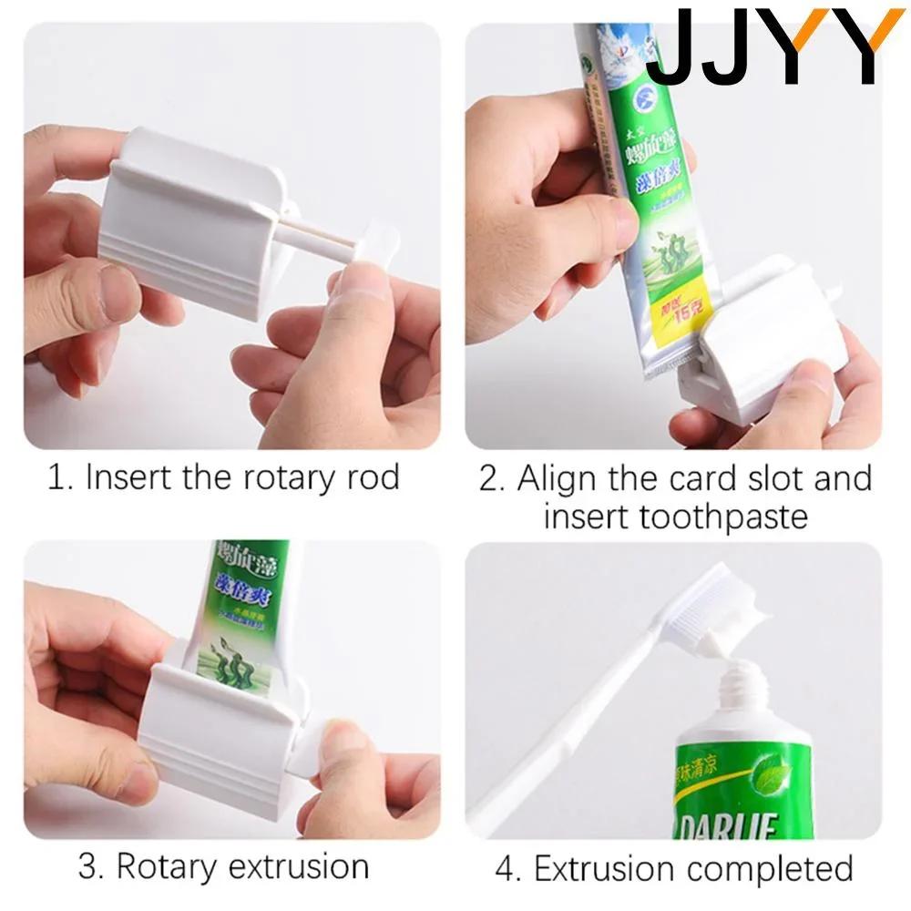 Portable Toothpaste Squeezer Dispenser Roll-tube Toothpaste Mount Rotary Bathroom Toiletry Aid