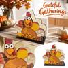 Wooden Napkin Holder for Thanksgiving Rustic Holiday Party Supplies Decorative Table Centerpiece