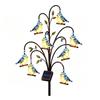 Solar Garden Bird Stakes Outdoor Pathway Light, Bird-shaped Stump Decorative Stake with Warm Powered Yard Decorations LED Lights, Waterproof