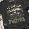 Photographer Gift T-Shirt, I'd Rather Be Taking Photos, Vintage Camera Lover Tee, Retro Photography Graphic Tee