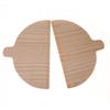 Half-Round Solid Wood Pizza Peel and Board