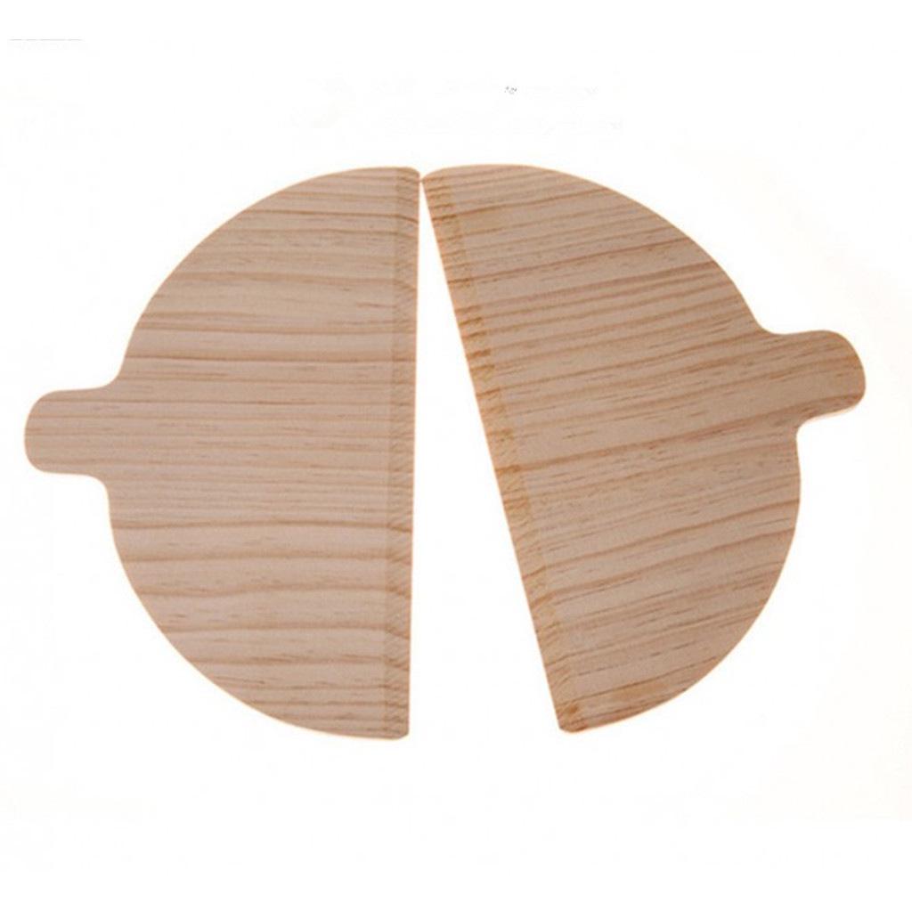 

Half-Round Solid Wood Pizza Peel and Board 28cm x 17cm x 0.4cm