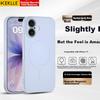 KEKLLE Skin-Friendly Magnetic iPhone 17 Case Apple 17 Protective Cover Soft Full-Protection Silicone Magnetic Lens Case Lavender Purple