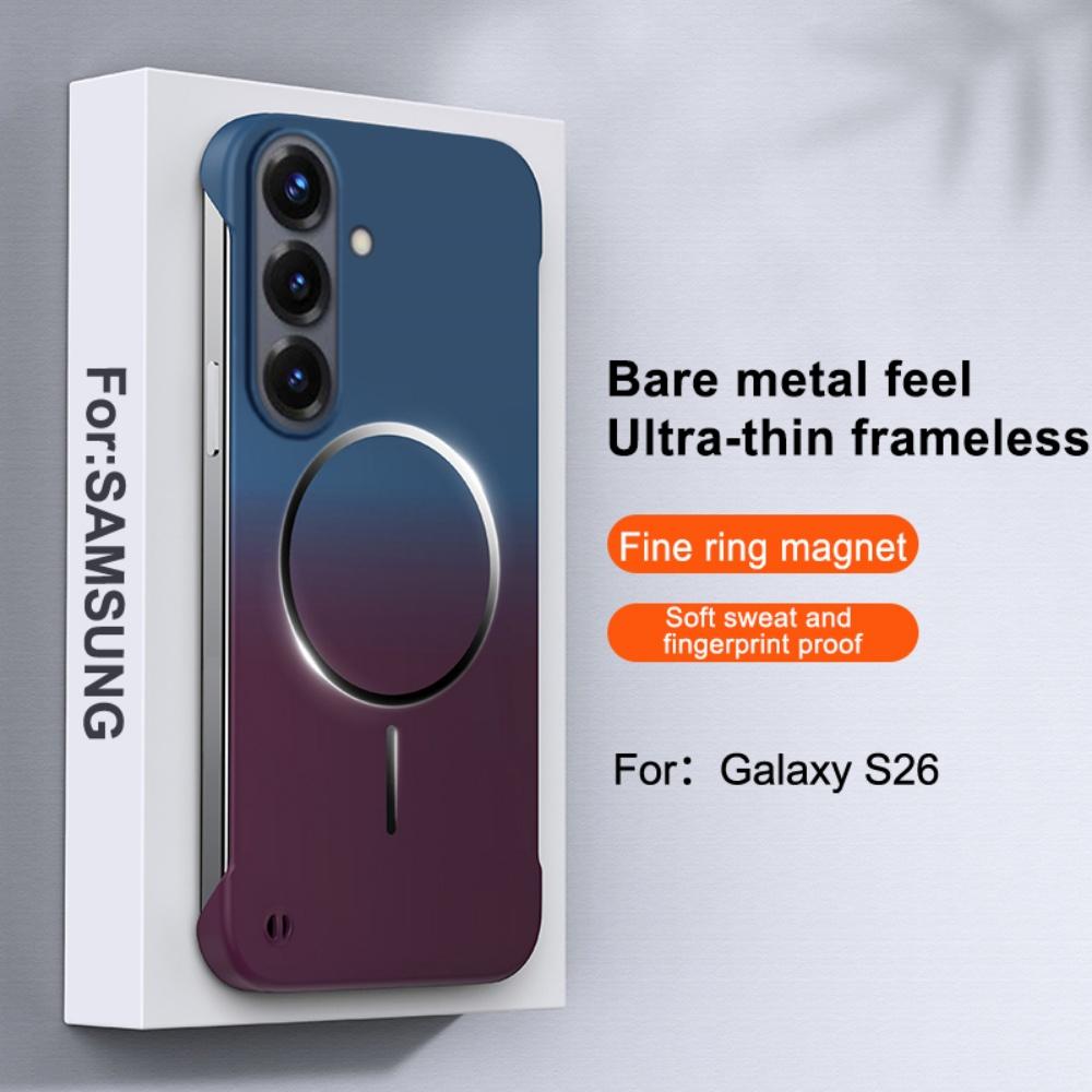 

Gradient Borderless For Magsafe Slim Hard PC Phone Case for Samsung S26 S25 S24 S23 Ultra S26 Plus S25 Edge A56 Magnetic Funda PC&Galaxy S26