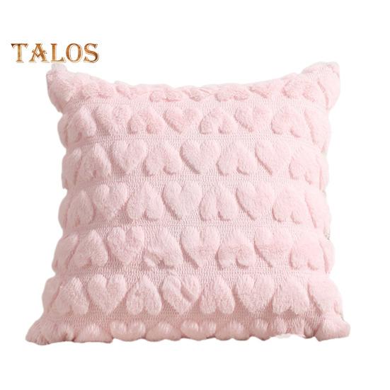 

Наволочка для подушки с 3D-узором в виде сердца, короткая плюшевая, 45*45 см, скрытая застежка-молния, наволочка для подушки для спальни, гостиной, дивана, украшения для вечеринки 45x45cm