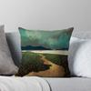 Watercolor Landscape Pattern Throw Pillow Cover With Short Plush Print Living Room Sofa Decoration Cushion Cover Pillow Covers