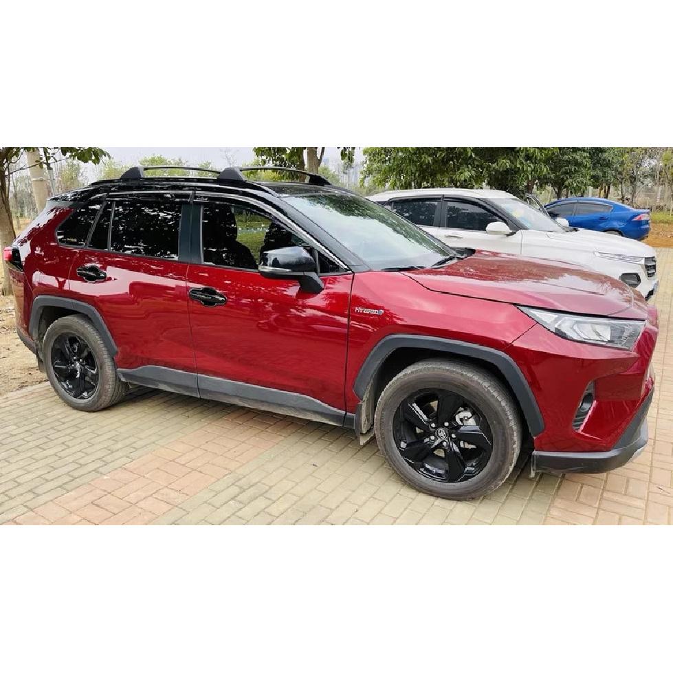 Gloss Black Car Styling Door Handle + Bowl Cover Trim Kits Exterior Accessories For Toyota RAV4 2019 2020 2021 2022 2023 2024