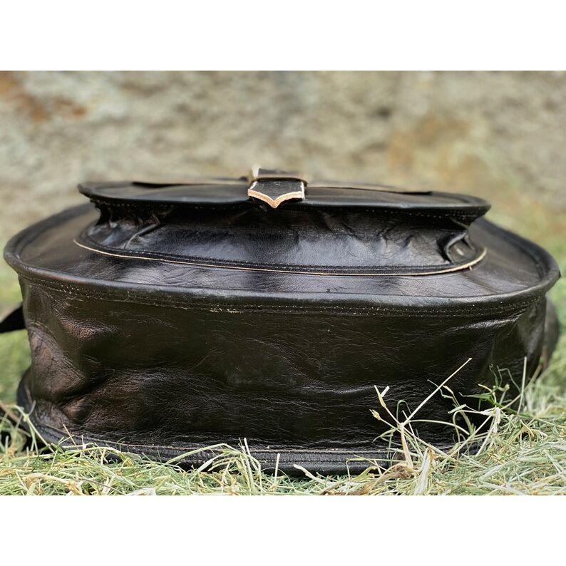 Сумка на плечо из натуральной кожи — фото 4