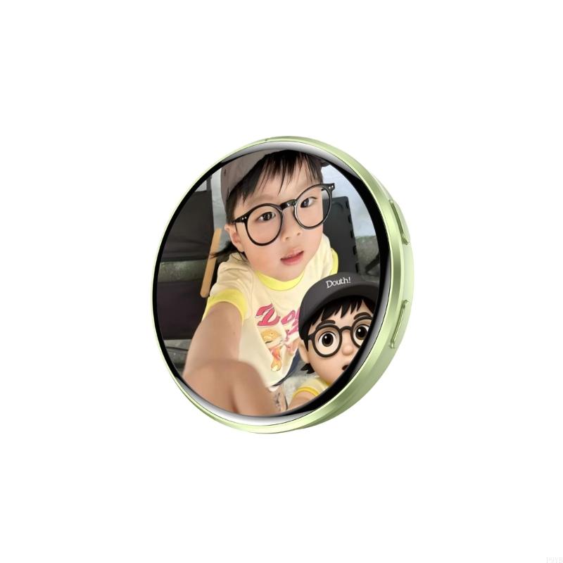 Personalisierbare Elektronische Anstecker Digitales LED Anime Pin mit Touch-Steuerung zum Hochladen von Fotos GIFs und Videos Geschenk für Fan P9YB