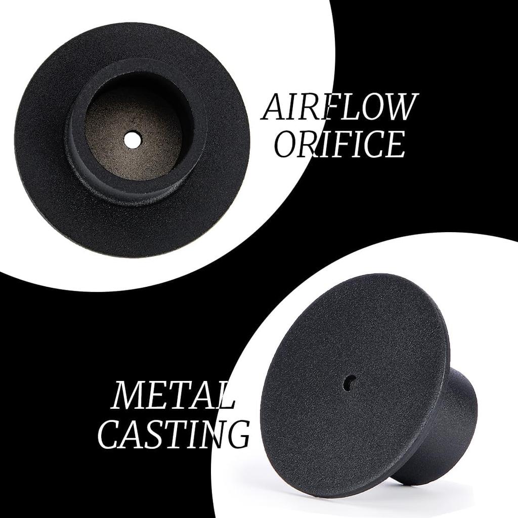 DEYBBY Black Metal Taper Candle Holders Set of 8, Short Iron Candlestick Holders for Anniversary Dinner Housewarming Room Decor Wedding