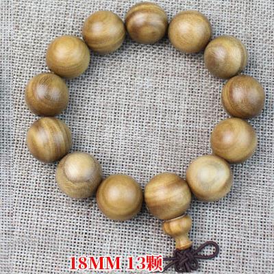 Natürliche Grüne Sandelholz Armbänder 6- 20mm Tibetische Gebetsmalas Mode Holz Perlen Halskette Armband Schmuck Herren beige