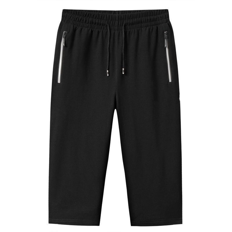 Summer Thin Cropped Men's Loose Quick Drying Casual Pants for Outdoor Running and Fitness Sports Pants