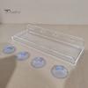 No Drill Window Shelf Plant with Suction Cup And Protective Edge, Clear Acrylic Floating Sturdy Vertical Garden Display Shelf, Wall Mounted