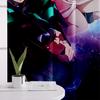 2PCS Japan's Popular Anime Pattern Printed Curtains, Animation, Children's Room Pole Pocket Decorative Curtains