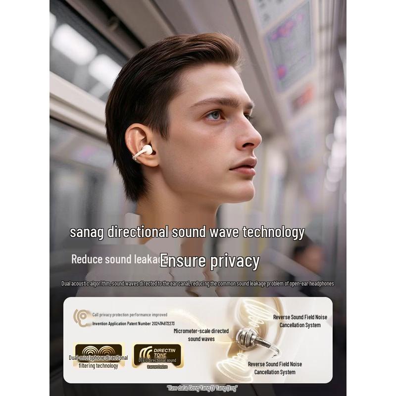 SANAG Z60S Open-Ear Clip Wireless Bluetooth Headphones