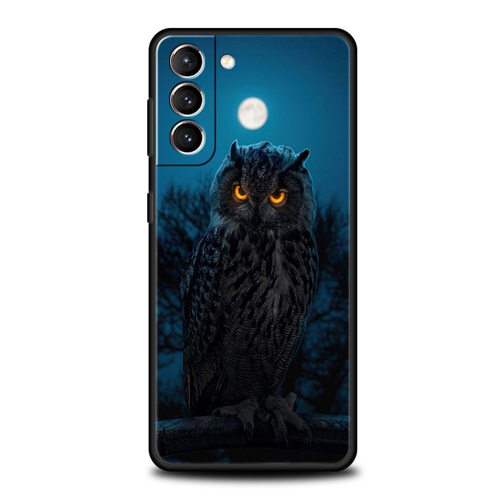 Girl Gifts Lovely Owl Phone Case For Samsung Galaxy S23 S22 Ultra S20 S21 FE 5G S10 S9 Plus S10E S8 S7 Edge Soft Pattern Cover