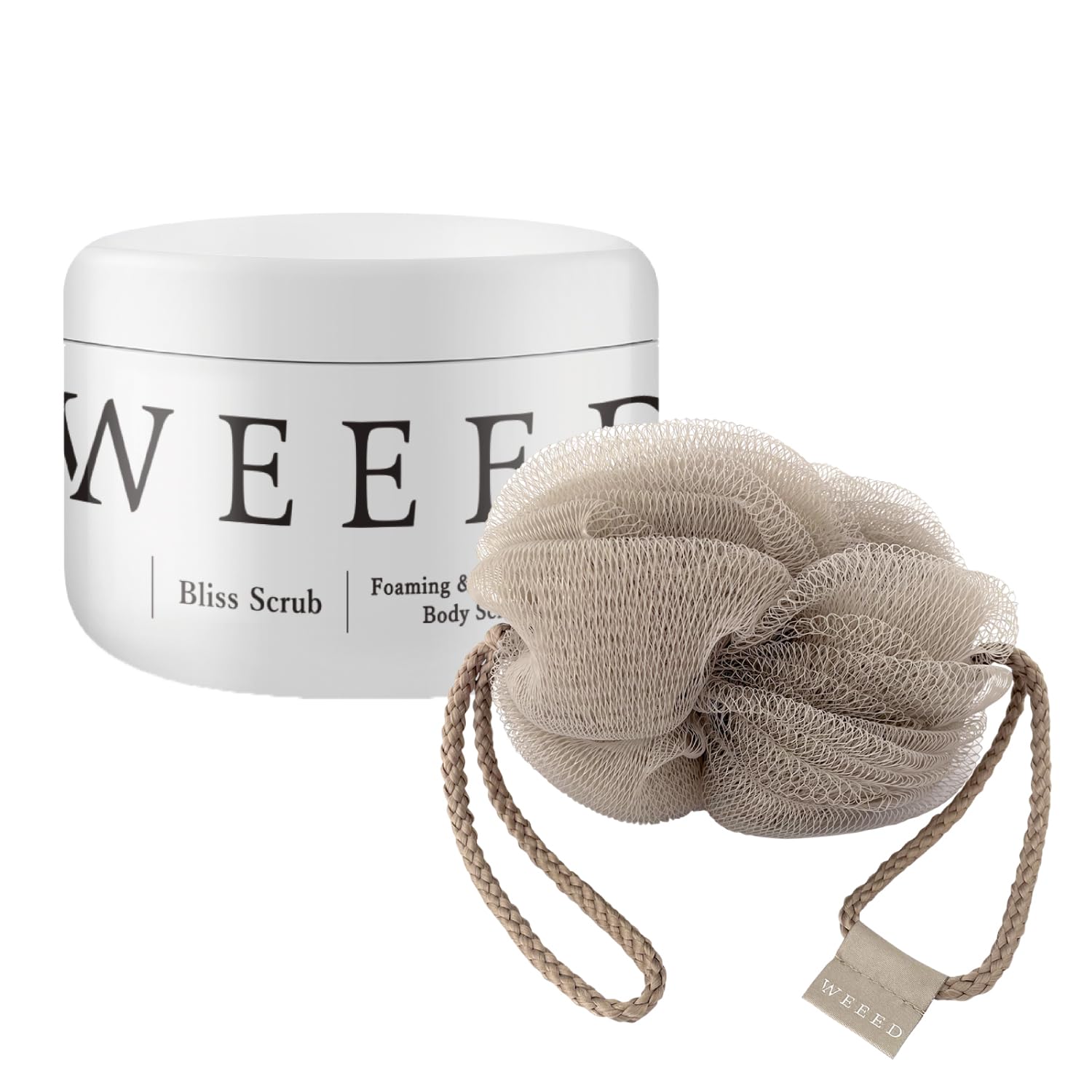 

WEEED Bliss Скраб 360г Оригинальная Двойная пенящаяся сетка для тела Лаванда Ваниль Сделано в Weed Кожа тела Акне Уход за телом и Набор, Скраб и Аромат, Лечебный,