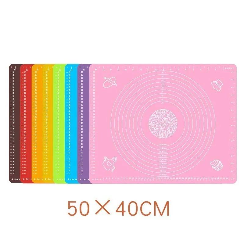 Silicone Mat Kitchen Kneading Dough Baking Mat Cooking Cake Pastry Non-stick Rolling Dough Pads Tools