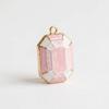 French-Style Powder Lace Pendant Delicately Dripping Oil Exquisitely Gold-Edged A Retro Girlish Accessory A Charming Design.
