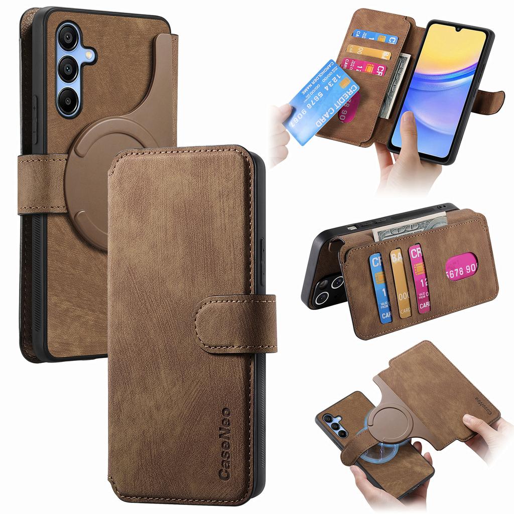 CASENEO MW-03 For Samsung Galaxy A54 5G Case with Detachable Wallet Leather+TPU Phone Cover