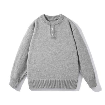 Hochwertiger Herren Henley Strick Hoodie Pullover - Herbst/Winter 2025 Kollektion