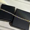 S Sterling Silver Bracelet, Love Yellow Diamond Intercolor Love Shape Color Diamond Bracelet Women'S Cutting Temperament Bracelet