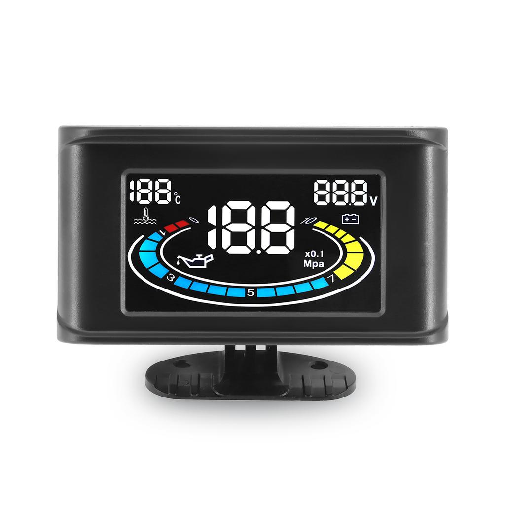 1/8 NPT Digital Car Voltmeter 3 IN 1 Volt Gauge Water Temperature Gauges Oil Pressure Meters for Motorcycle Boat Universal 24v