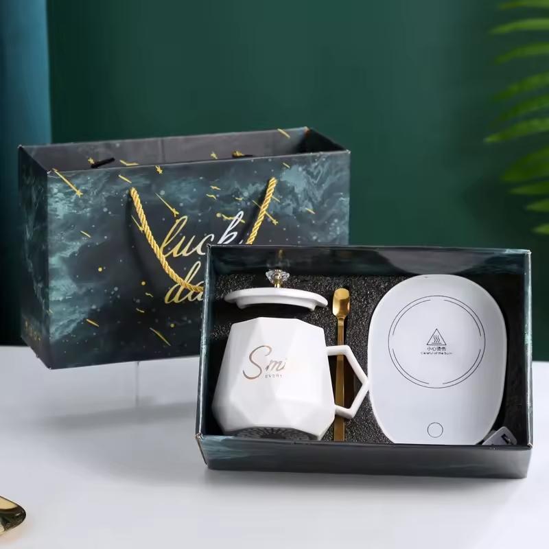 Smart Temperature Control Electric Cup Direct Deal Gift Set Matte Ceramic 55 Degree Mug Coffee Cup