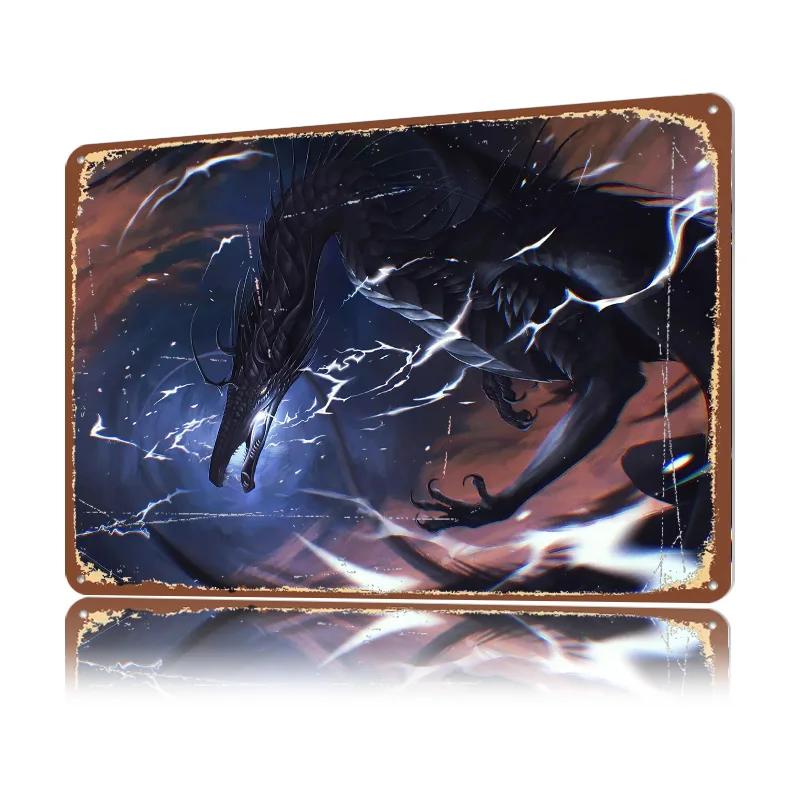 Caelestinum Finale Termini Personalized D Textured Metal Poster Wall Art Vintage Tin Signs for Home Decor Room Accessories Bar