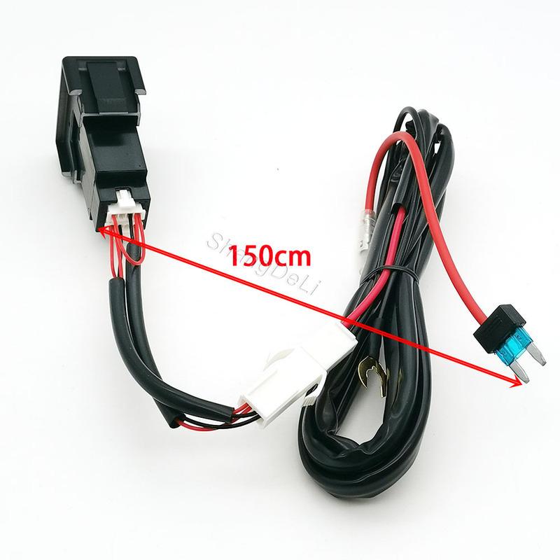 12V/24V Red Led Light Fit For Suzuki SX4 Swift Car Dual Interface Charger Adapter Socket QC3.0 USB Socket Adapter