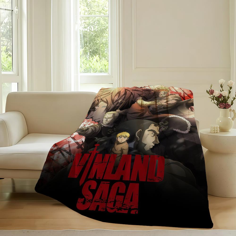 Anime Vinland Saga Blanket For Sofa Office Bed Plane Travel Sleep Read Relax Camping Soft And Warm