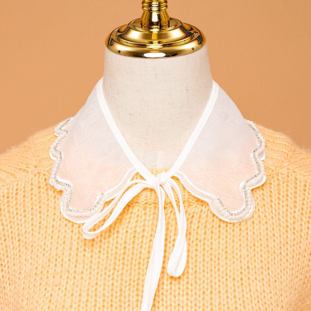 

Detachable Lace Fake Collar Doll Collar Lace Doll Collar Cute Bow Fake Collar Women/Girls