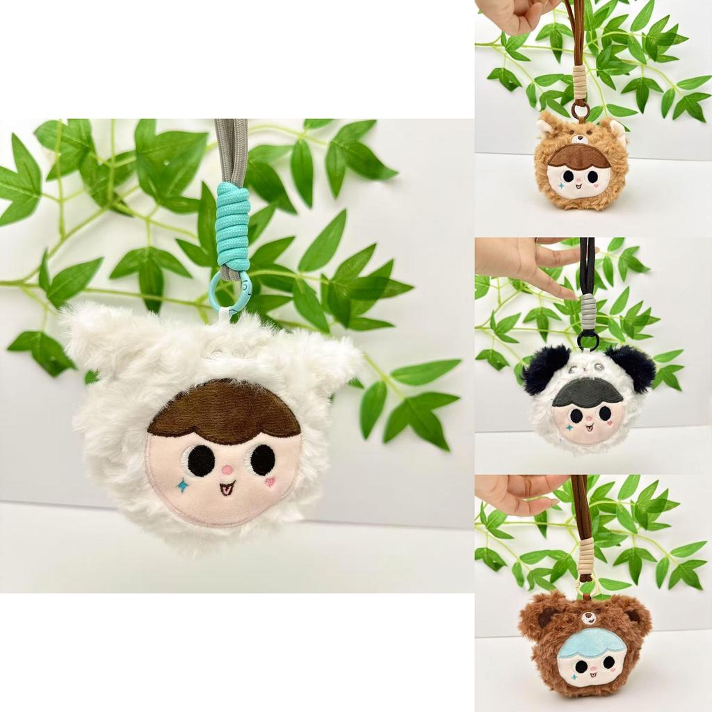 Baby Three Plush Doll Keychain With Pp Cotton Filling For Kids And Collectors