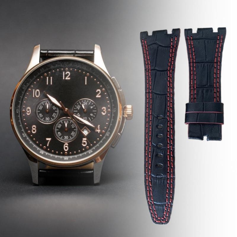 Sweatproof Bracelet Quick Release Strap Leather Band for 28mm Flexible Wristband Adjustable Belt Replacement Band