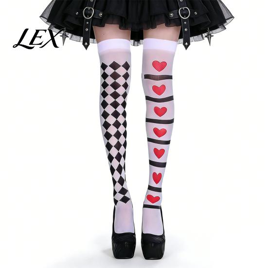 Daily Casual Hosiery 1 Pair Halloween Thigh High Socks for Women, Cute Role Playing Clothing Cosplay Party Stockings, Over Knee Tea Party, Festivals