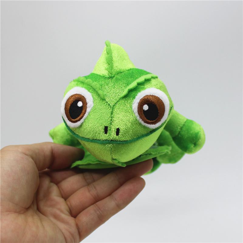 Pascal Rapunzel Chameleon Plush Dolls 15cm Pascal Animal Plush Doll Pascal Rapunzel Shoulder Plush Playthings Kids Gifts
