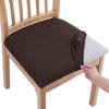 Office and Home Chair Cushion Cover, Square Seat Cushion Anti Fouling Cover Elastic Arc-shaped Chair Cover Stool Cover Split Type Cover