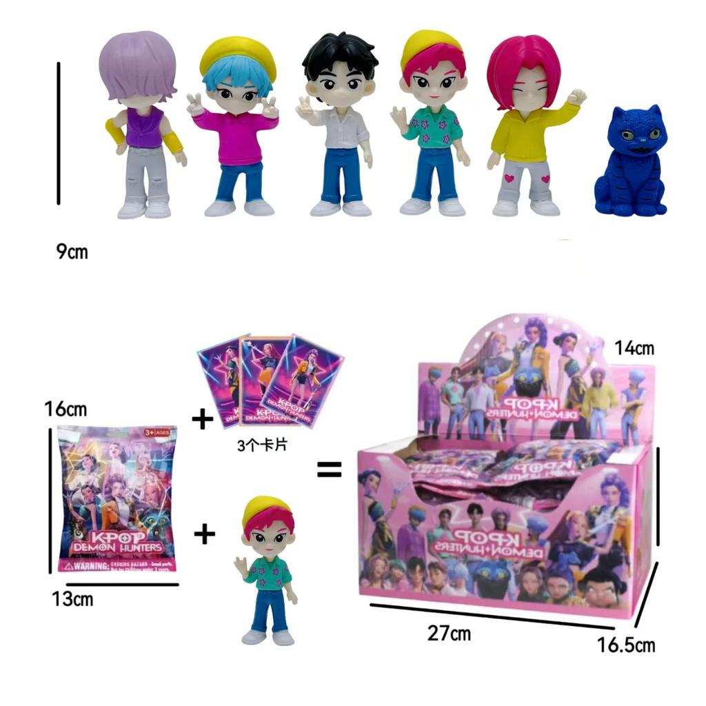 K-Pop Dämonenjäger Anime Figur Rumi Mira Zoey Sussy Puppen Tasche Mystery Box Dekoration Kinder Weihnachtsgeschenk