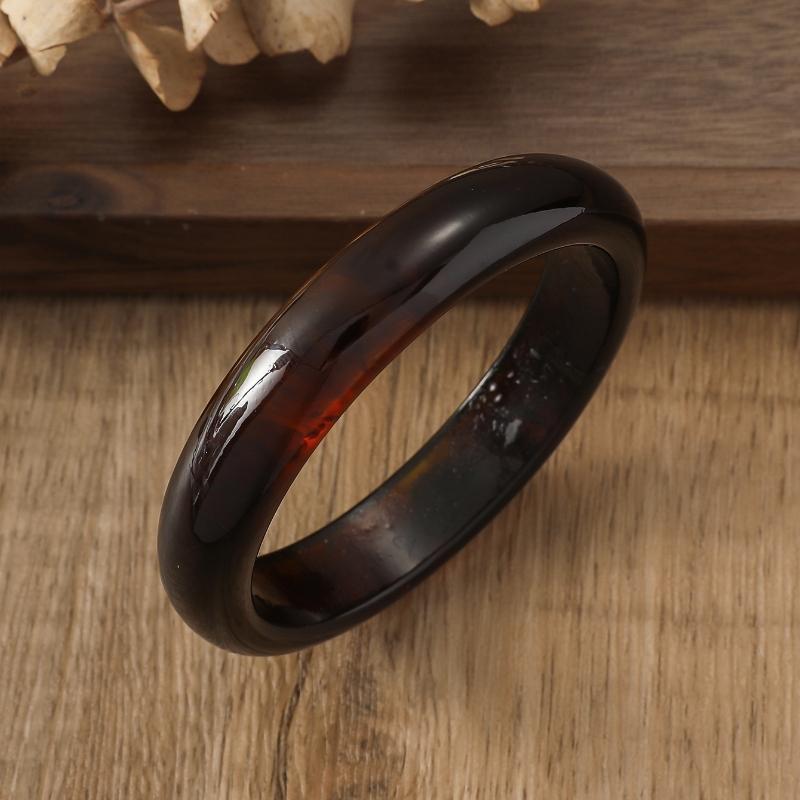 Vintage Punk Brun Kaffe Tykk Resin Akryl Smudgy Armbånd Geometriske Uregelmessige Armbånd For Kvinner Menn Smykker