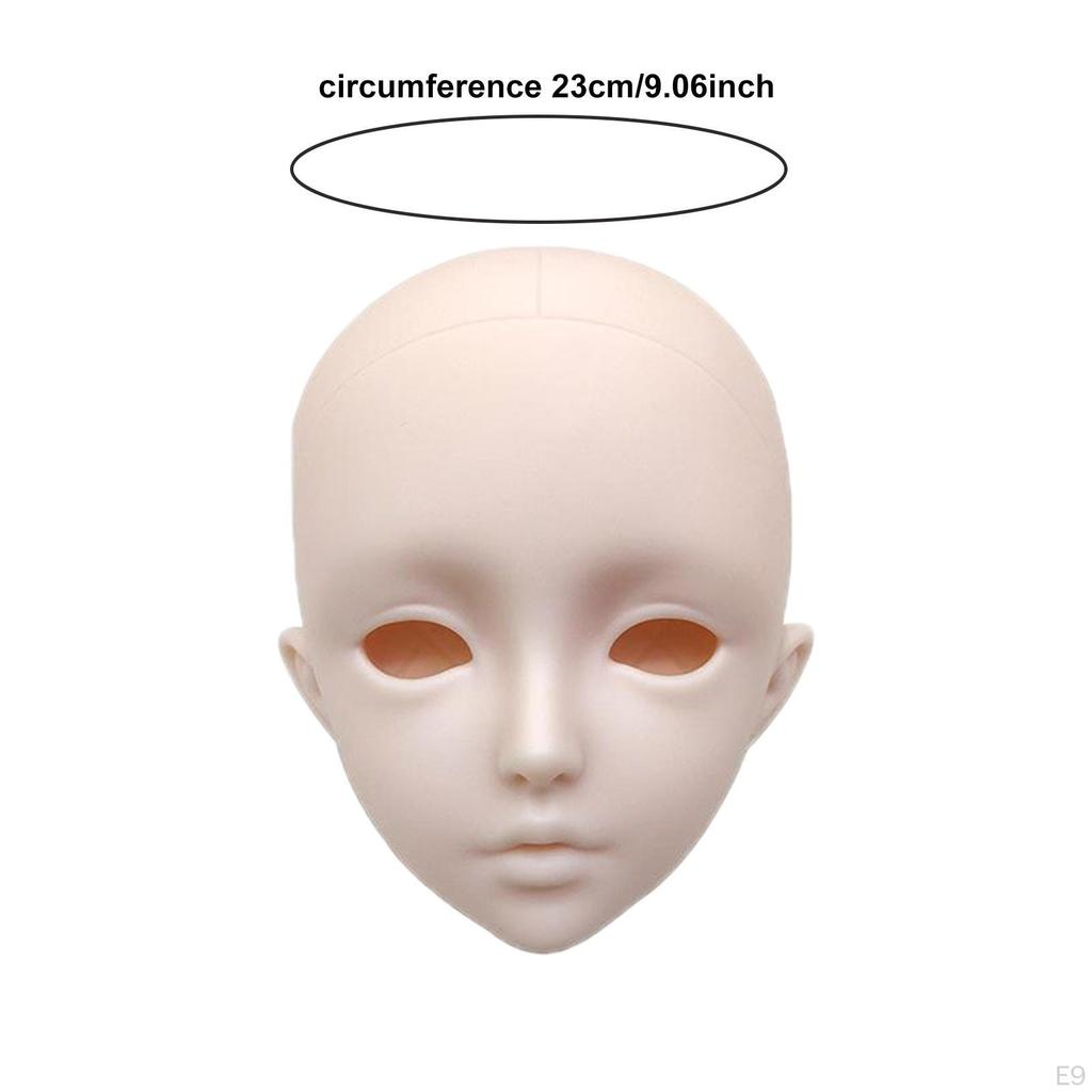 1/3 BJD Doll Head DIY Toy Dolls Enthusiast Accessory Display for 24 inch Height 3D Bald Collection