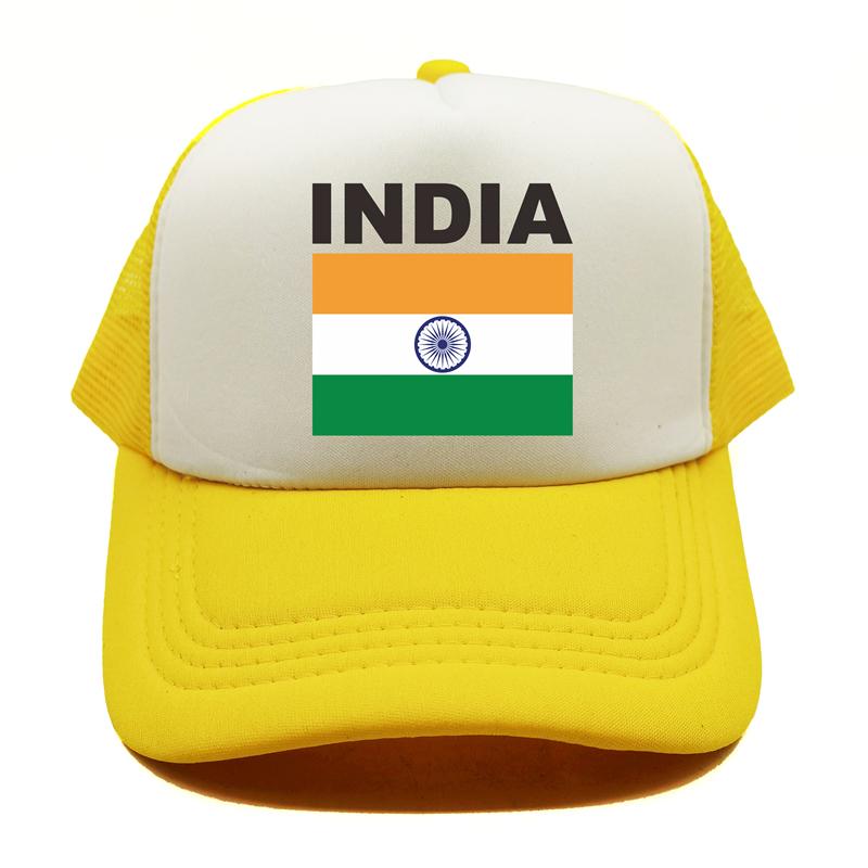 India Flag Trucker Cap Summer Unisex Cool Country Hat Baseball Caps Unisex Outdoor Mesh Net Caps