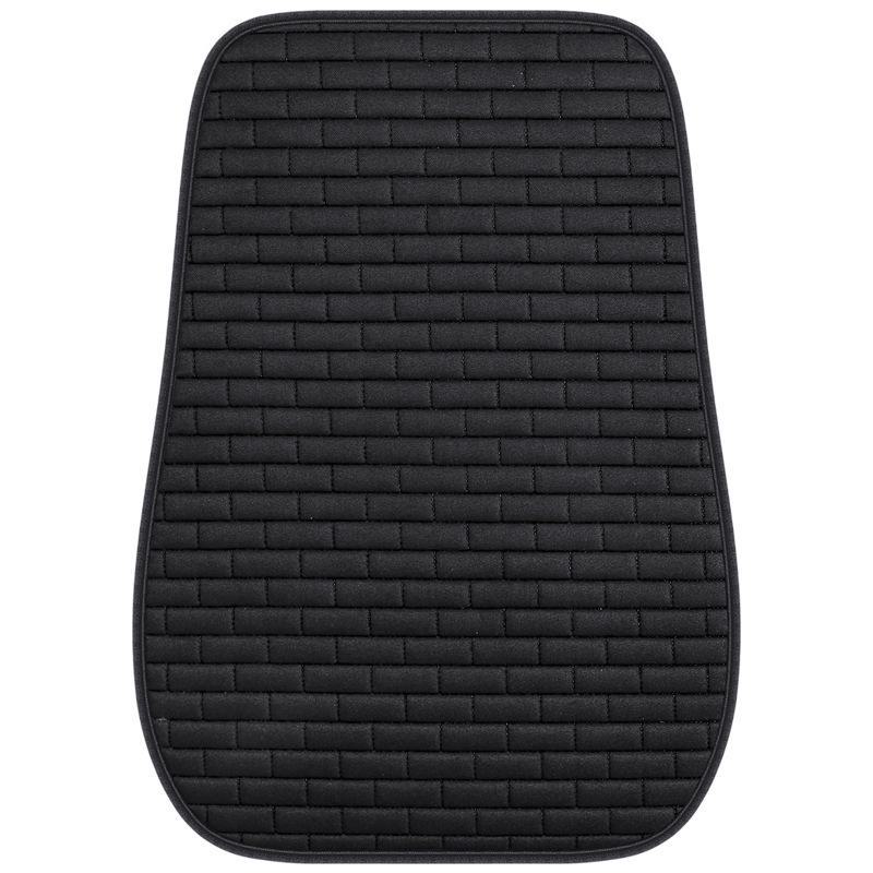 Grid Linen Backless Car Seat Cushion Set - Single, Square, Three-Piece, Four Seasons Universal