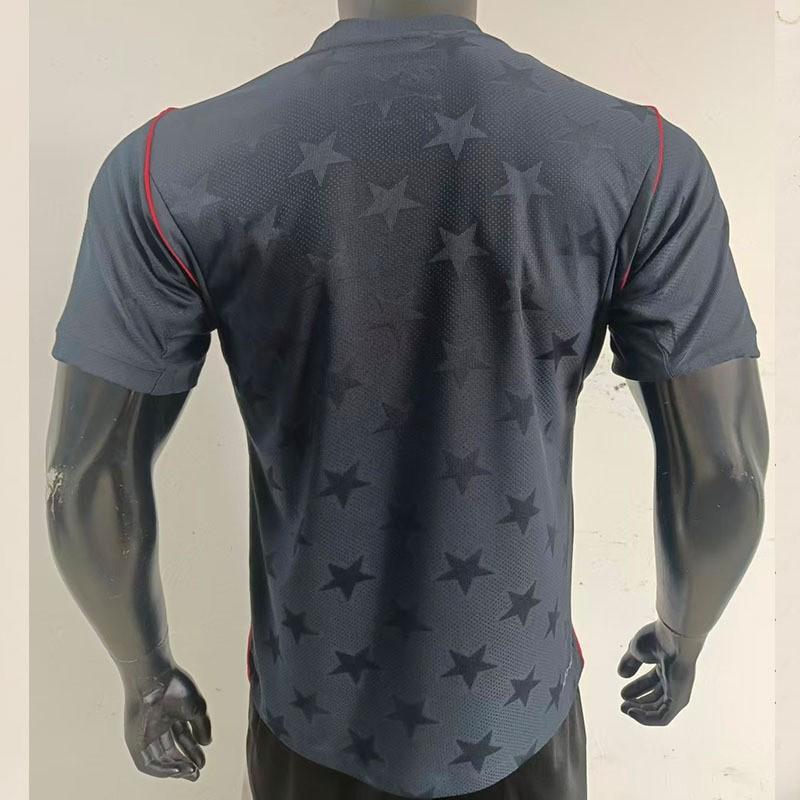 Pánský fotbalový dres s krátkým rukávem USA venkovní sada Výkonnostní uniforma z bambusového vlákna Fotbalový tréninkový zápas pro dospělé
